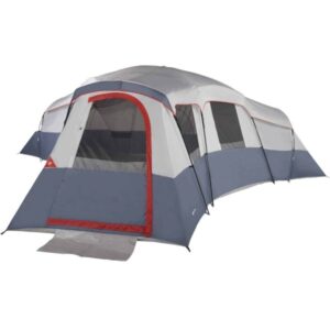 20-Person 4-Room Cabin Tent with 3 Separate Entrances for Camping