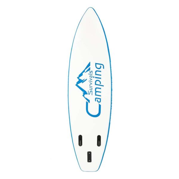 Campingsurvivals 11  Inflatable Stand Up Paddle Board   Durable Lightweight with Stable Wide Stance, Blue/White - Image 26