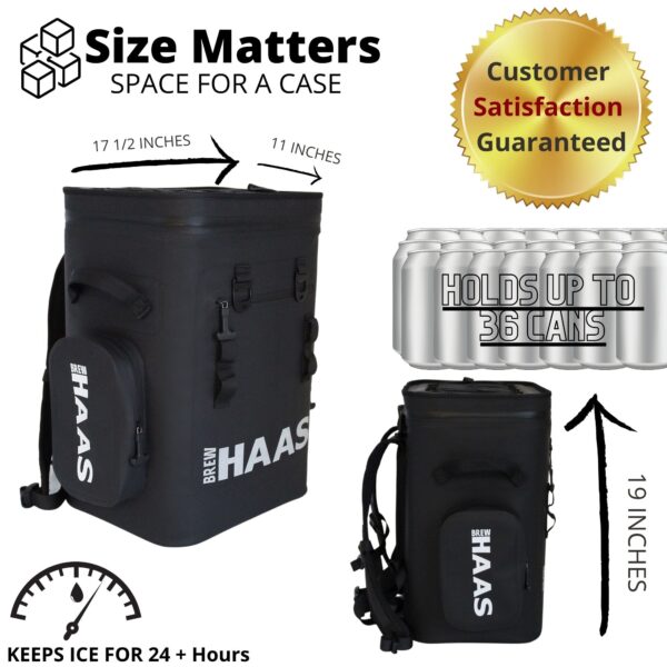 BREW HAAS Backpack Cooler   THE FUELER   36 Cans - Image 13