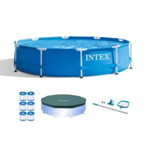 10  Pool with Maintenance Kit, Cover, and Filter Cartridges (6 Pack)