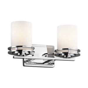 5077CH Hendrik 14.5-in 2-Light Chrome Modern/Contemporary Vanity Light