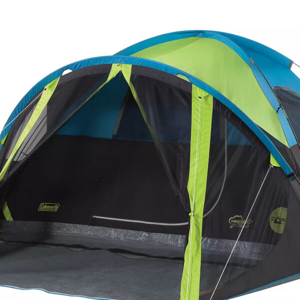 Carlsbad 4 Person Dome Tent with Screen Room   Grey/Bright Green - Image 15