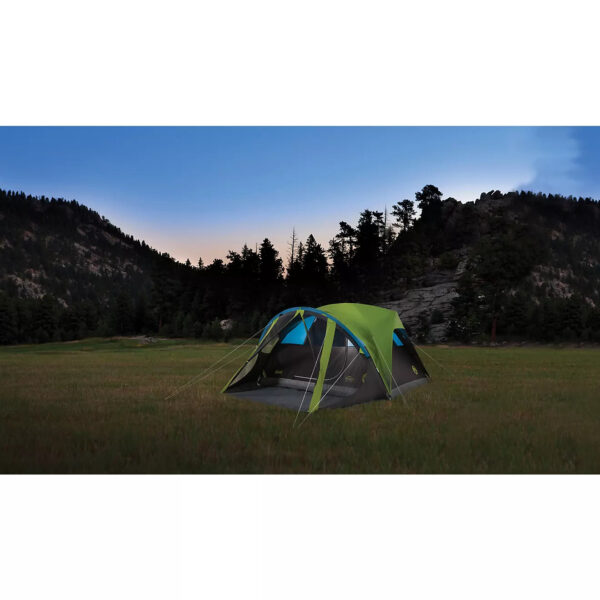 Carlsbad 4 Person Dome Tent with Screen Room   Grey/Bright Green - Image 11