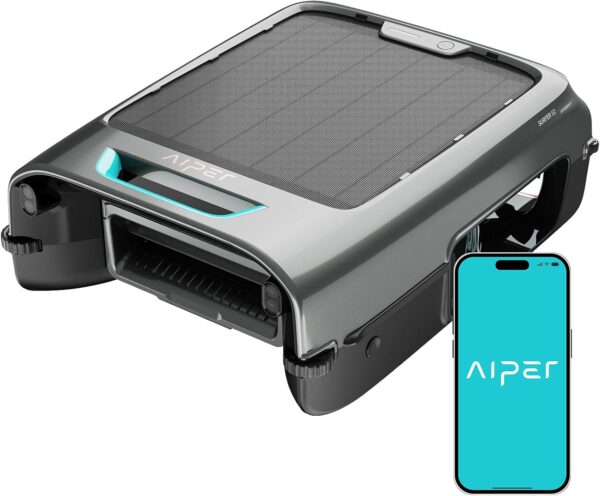 Surfer S2 Solar Pool Skimmer with APP Support, 24/7 Cleaning, Dual Charging Modes, Smart Obstacle Avoidance, Ideal for All Swimming Pool Types