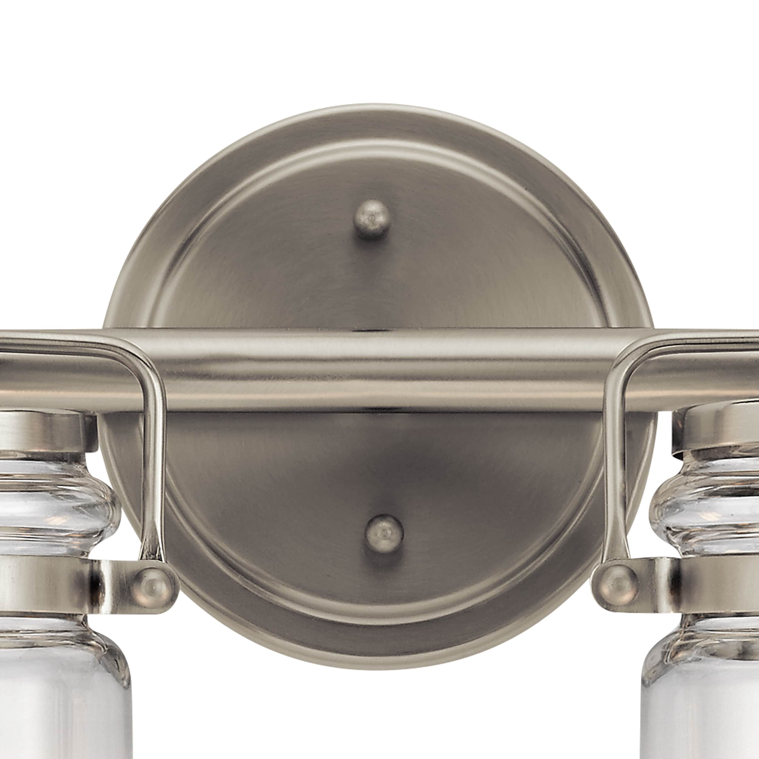 Kichler Brinley 32.25-in 4-Light Brushed Nickel Farmhouse Vanity Light - 3