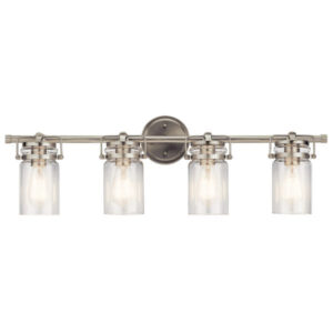 5690NI Brinley 32.25-in 4-Light Brushed Nickel Farmhouse Vanity Light