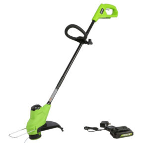 24-volt 10-in Straight Battery String Trimmer 2 Ah (Battery and Charger Included)