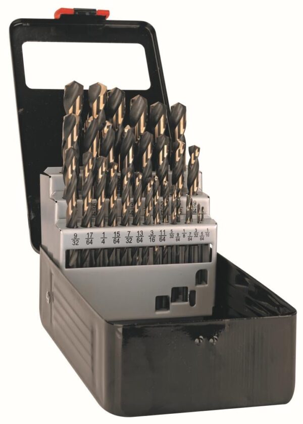 CLE-LINE C18130 29-Piece Assorted Set High-speed Steel Twist Drill Bit Set - Image 2