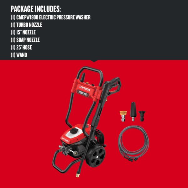 CMEPW1900 1900 PSI 1.2-Gallon-GPM Cold Water Electric Pressure Washer - Image 29