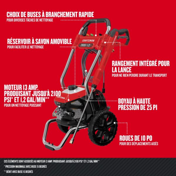 CMEPW2100 2100 PSI 1.2-Gallon-GPM Cold Water Electric Pressure Washer - Image 31