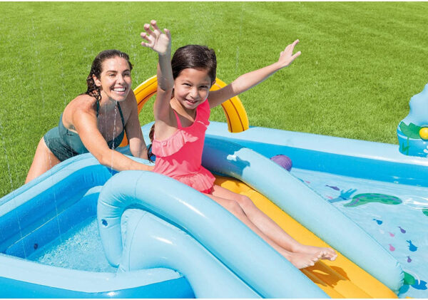 Inflatable Jungle Adventure Play Center – 96′′ x 78′′ x 28′′ – Kiddie Pool for Ages 2 and Up - Image 5