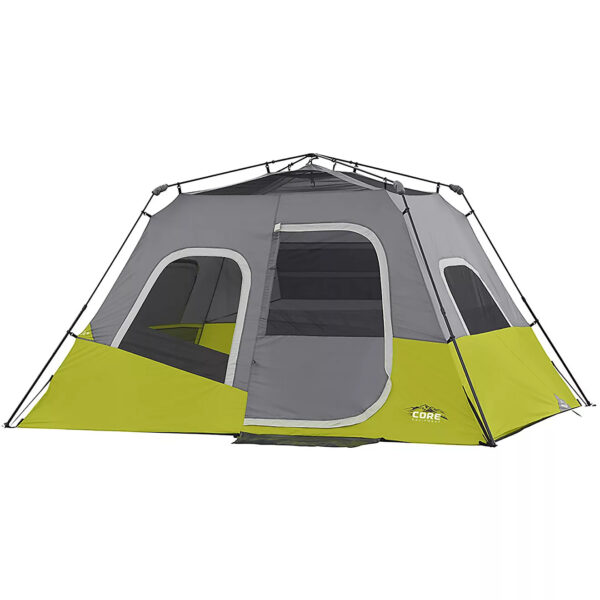CORE Equipment Instant 6 Person Cabin Tent, Green/Gray - Image 16