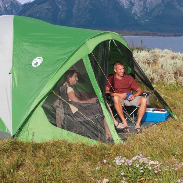 Evanston 6-Person Dome Tent with Screen Room, 2 Rooms, Green - Image 16