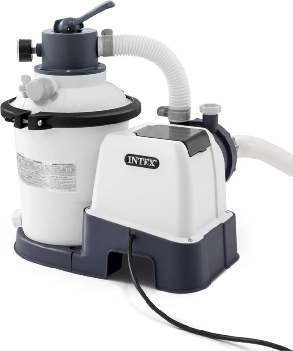 16 Inch 3,000 GPH Above Ground Pool Sand Filter Pump with Automatic Timer, GFCI, and 6 Function Control, Gray - Image 6