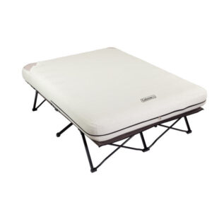 Cot and Thick Queen Air Mattress Combo Side Tables, Pump Included