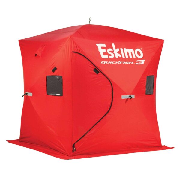 Eskimo Red Cordura Fishing Rod Set   Quick Setup, Lightweight, Wind Resistant   1 Pack - Image 7
