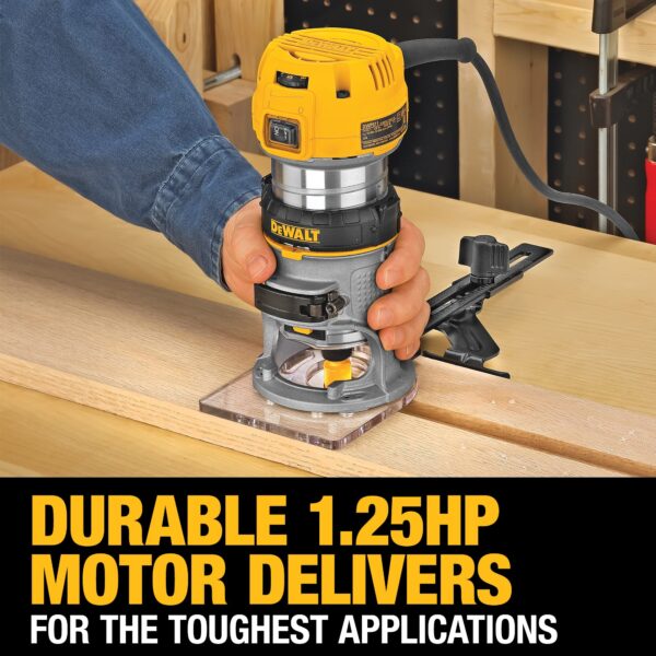 DWP611 1/4-in-Amp 1.25-HP Variable Speed Fixed Corded Router (Tool Only) - Image 13