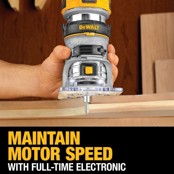 DWP611 1/4-in-Amp 1.25-HP Variable Speed Fixed Corded Router (Tool Only) - Image 15