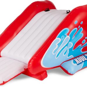 Splash Inflatable Water Slide Swimming Pool Play Center with Built in Sprayers for Kids and Adults, Ages 6 and Up, Blue