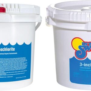 Pool Shock 68% Cal-Hypo Granular Sanitizer for Crystal Clear Water Defends Against Bacteria, Algae, and Microorganisms