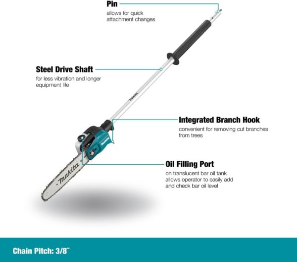 EY402MP 10 in. Pole Saw Couple Shaft Attachment - Image 19