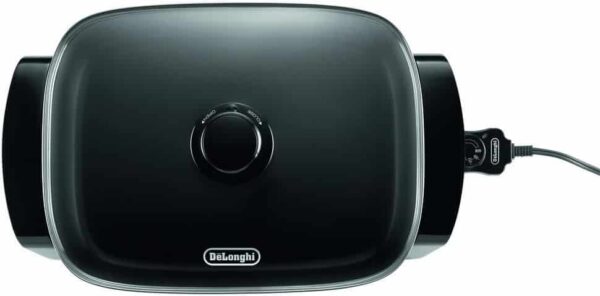 De Longhi Electric Skillet with Tempered Glass Lid, 16  X 12 , Black - Image 7