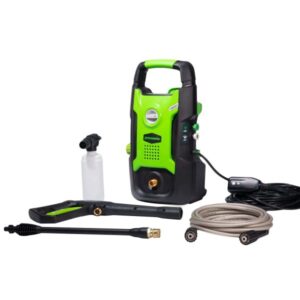 1600 PSI (1.2 GPM) Electric Pressure Washer (Ultra Compact / Lightweight / 20 FT Hose / 35 FT Power Cord)