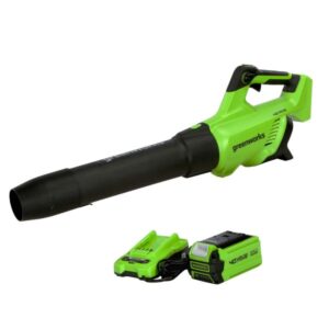40V (120 MPH / 500 CFM / 75+ Compatible Tools) Cordless Axial Leaf Blower, 2.5Ah Battery and Charger Included