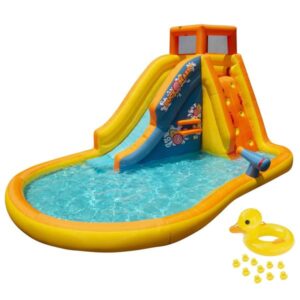 Banzai Inflatable Duck Blast Water Park   Water Blast Cannon   Inflatable Duck Rider