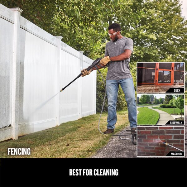 CMEPW1900VA 1900 PSI 1.2-GPM Cold Water Electric Pressure Washer with 3 Spray Tips and Surface Cleaner - Image 23
