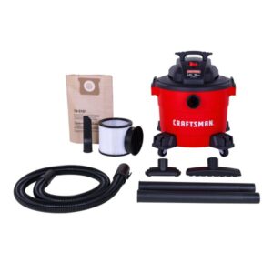 10-Gallons Corded Wet/Dry Shop Vacuum with Accessories Included