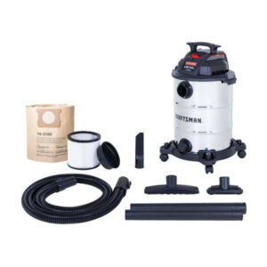 8-Gallons Corded Wet/Dry Shop Vacuum with Accessories Included