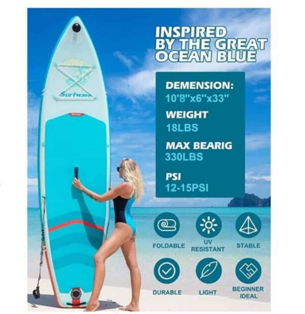 Flynama Inflatable Stand Up Paddle Board 10.66-ft Inflatable Stand Up Paddle Board - Image 10