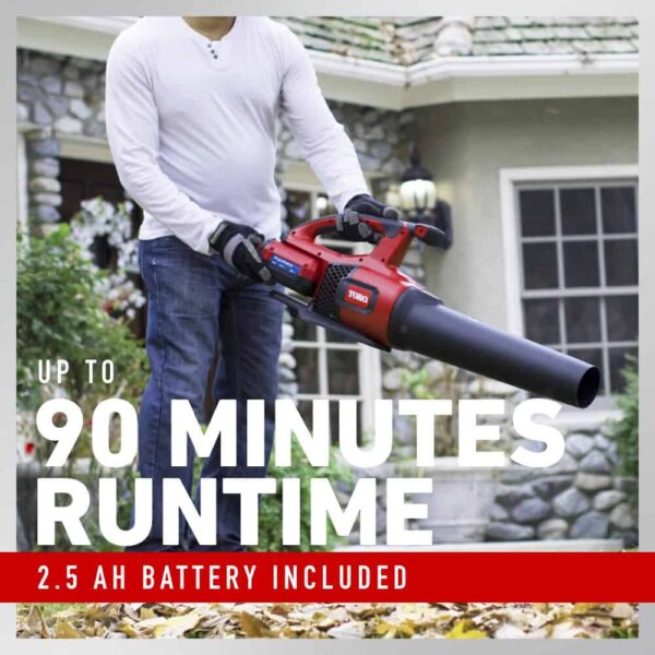Flex-Force 60-volt Max 605-CFM 120-MPH Battery Handheld Leaf Blower 2.5 Ah (Battery and Charger Included) - Image 14