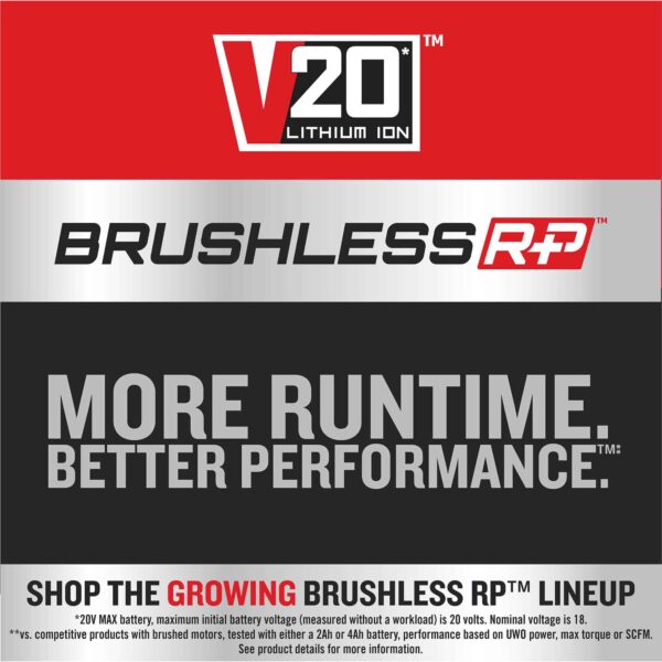 Brushless RP 20-volt Max 13-in Straight Shaft Battery String Trimmer 5 Ah (Battery and Charger Included) - Image 23