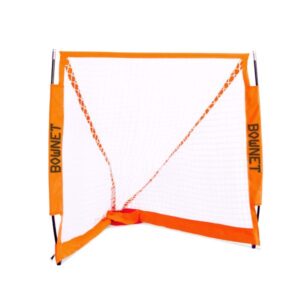 Bownet Box Lacrosse Goal Net (4  6 ) Durable, Collapsible, and Portable Lacrosse Goals   Great Sports Equipment for Indoor and Outdoor Practice, White