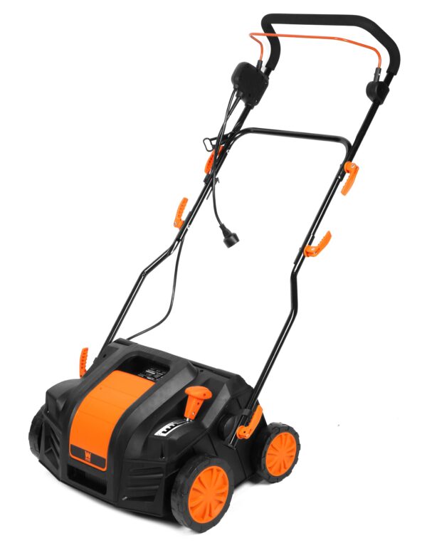 DT1516 16-Inch 15-Amp 2-in-1 Electric Dethatcher and Scarifier with Collection Bag, Black - Image 13