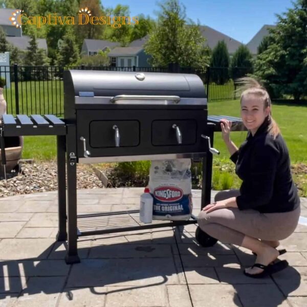 Captiva Designs Extra Large Charcoal BBQ Grill with Oversize Cooking Area(794 sq.in.) - Image 16