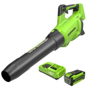40V (160 MPH / 700 CFM / 75+ Compatible Tools) Cordless Brushless Axial Leaf Blower, 8.0Ah Battery and Charger Included