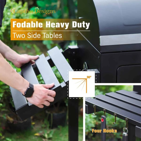 Captiva Designs Extra Large Charcoal BBQ Grill with Oversize Cooking Area(794 sq.in.) - Image 18