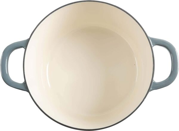 Crock-Pot Artisan Round Enameled Cast Iron Dutch Oven, 7-Quart, Slate Gray - Image 12