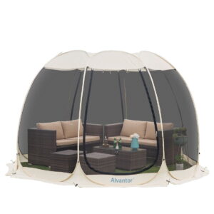 Screen House Room Camping 12×12 Ecru Instant Canopy