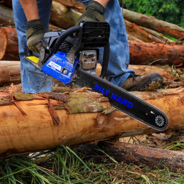 BILT HARD 18 Inch Gas Chainsaw, 46cc 2.2 HP Gas Power Chain Saw with Automatic Oiler, 2-Cycle Engine, Petrol Handheld Gasoline Chainsaws - Image 12