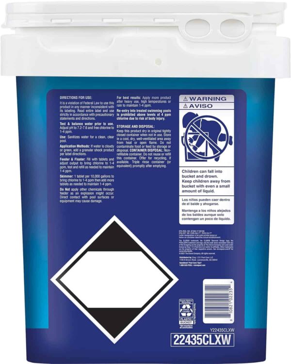 CLOROX Pool Spa Active99 3” Chlorinating Tablet, 35LB - Image 7