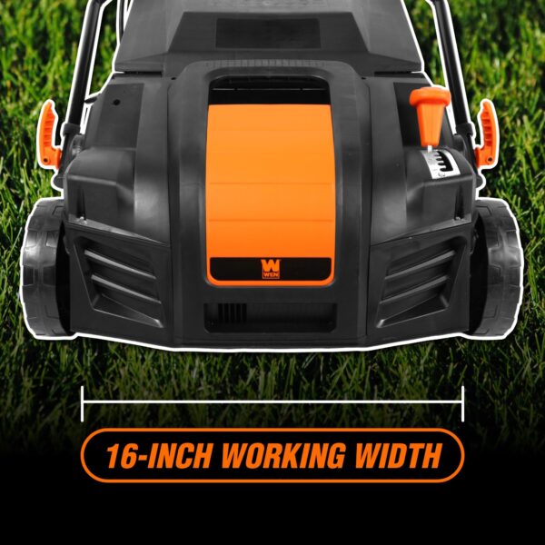DT1516 16-Inch 15-Amp 2-in-1 Electric Dethatcher and Scarifier with Collection Bag, Black - Image 17