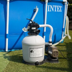 Swimming Pool 16′′-inch Sand Filter with 3100 GPH 3/4 HP Pool Pump Timer Package