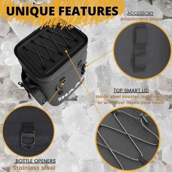 BREW HAAS Backpack Cooler   THE FUELER   36 Cans - Image 18