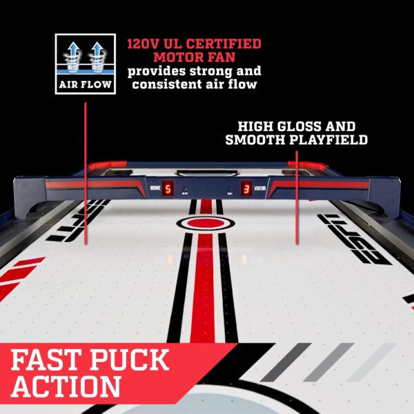 ESPN Air Powered Hockey Table with Overhead Electronic Scorer, 60  x 32  x 32 - Image 15