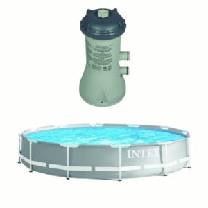 12  x 30  Steel Frame Above Ground Pool   1000 GPH Above Ground Pool Pump