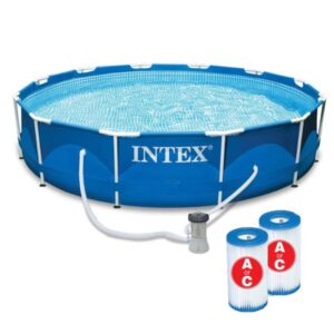 12  x 30  Metal Frame Pool with Filter   Type A or C Filter Cartridges